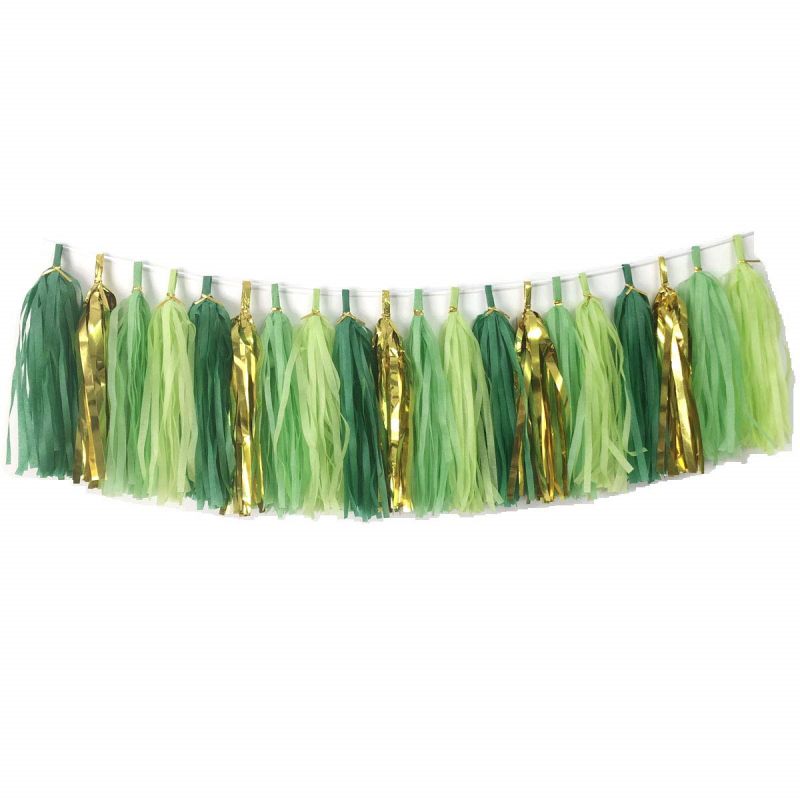 20 Green Set tassels