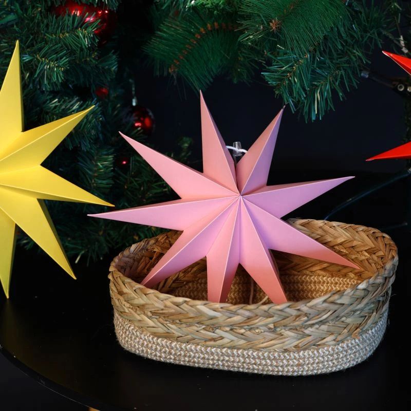 9 pointed paper stars