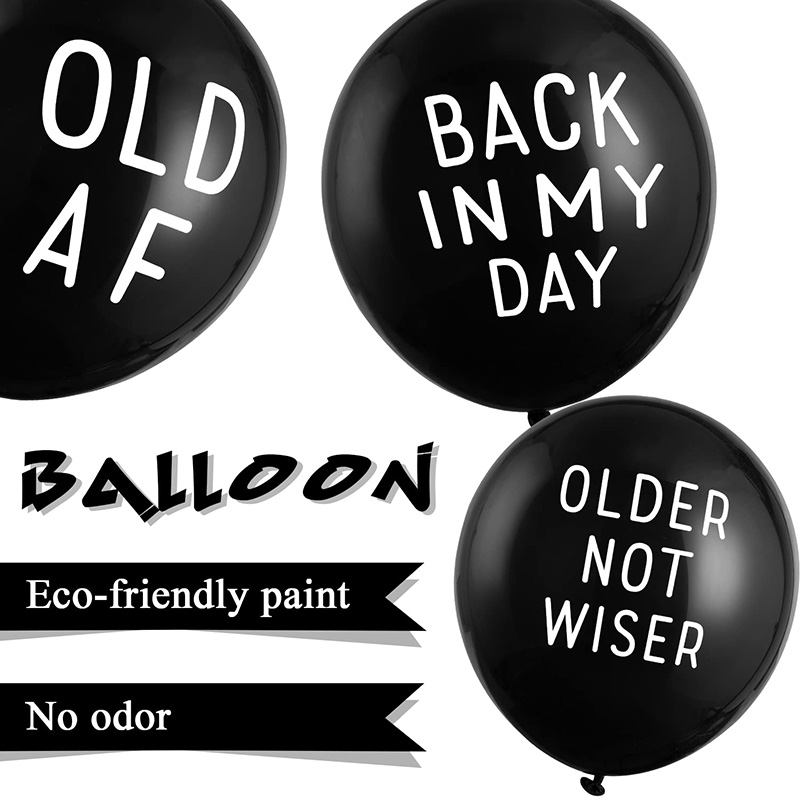 retirement party themed latex balloons