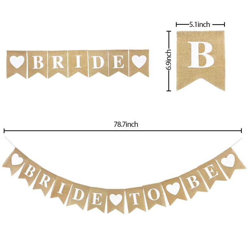 Bridal Shower banner size
