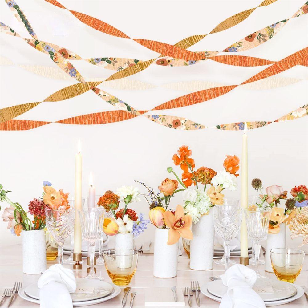 Crepe Paper Streamers for a Paper Flowers making