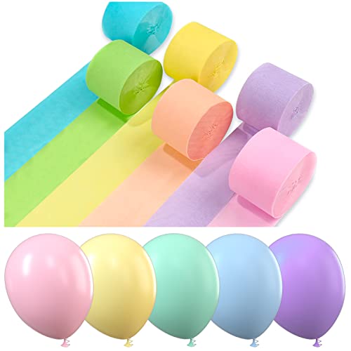 Crepe Paper with balloons