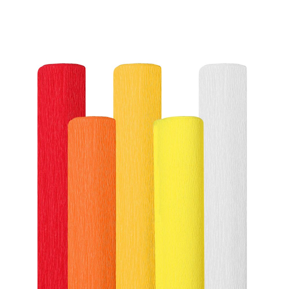 Custom Colorful Crepe Paper Sheets with 5 colors