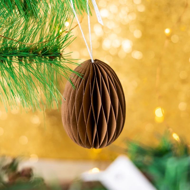Easter Egg Honeycomb ball brown