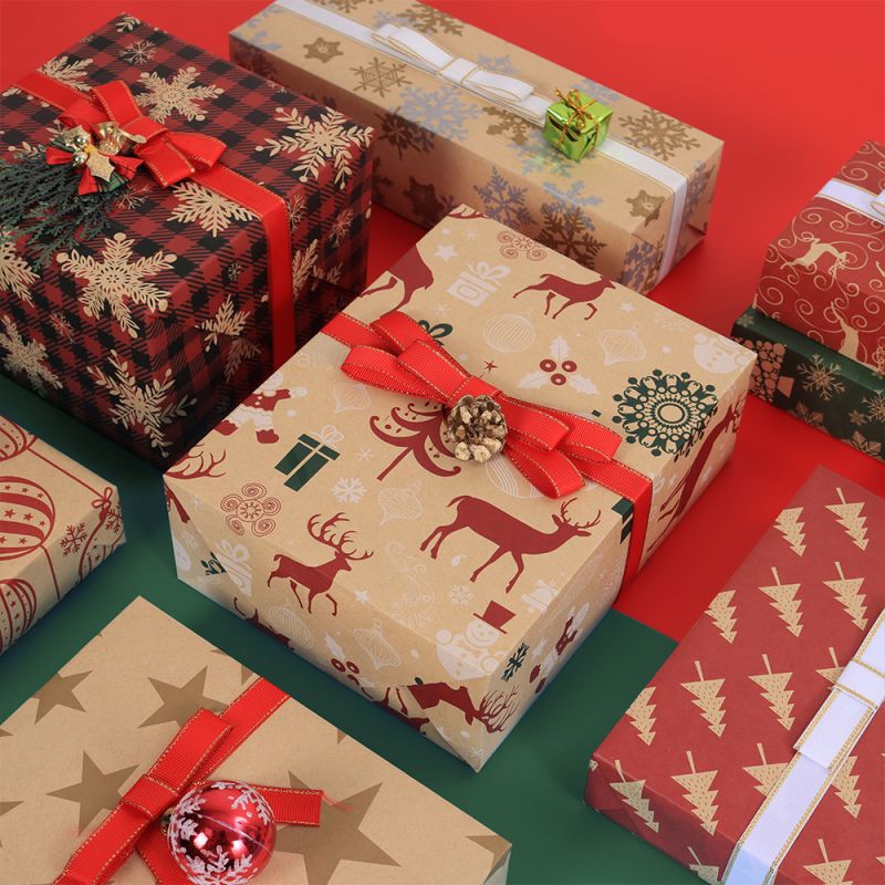 Festival Wrapping Roll Christmas Packing Paper