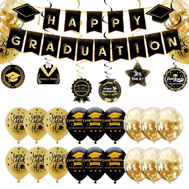 Graduation Decorations confetti balloons