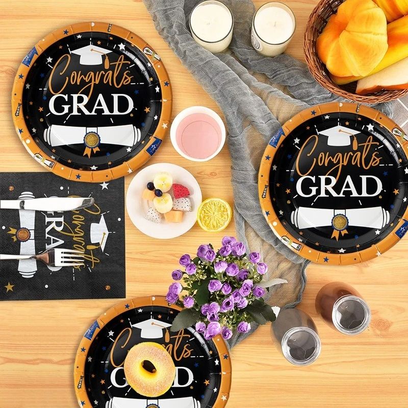 Graduation Paper Plates party supplies
