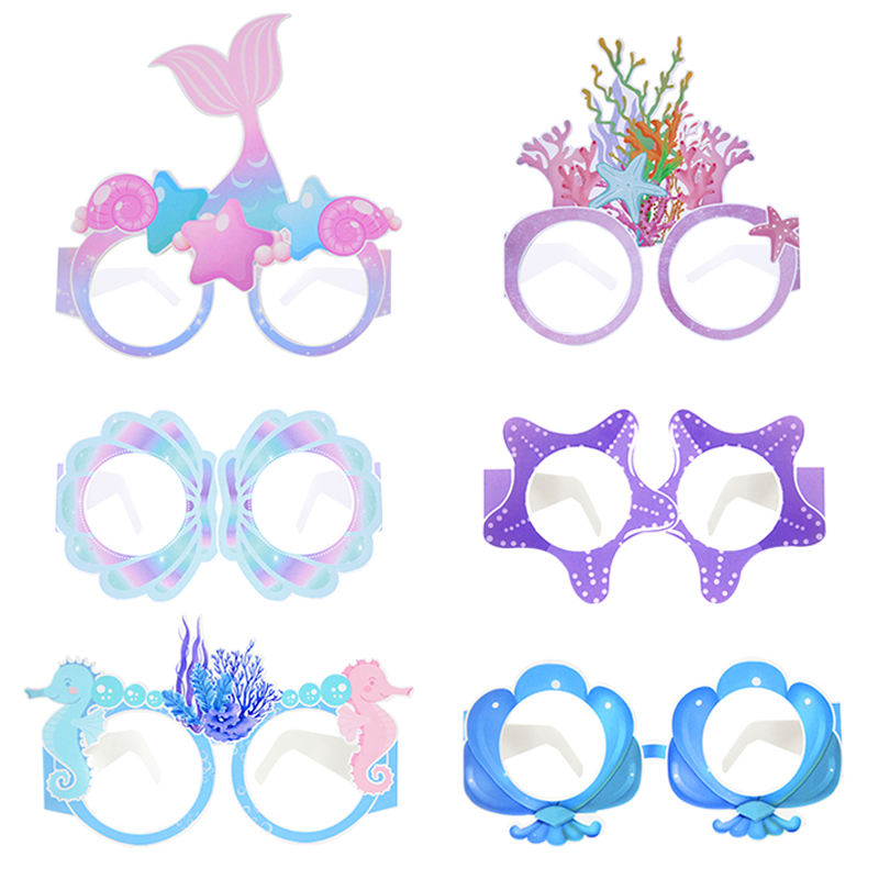 Little Mermaid Theme paper glasses