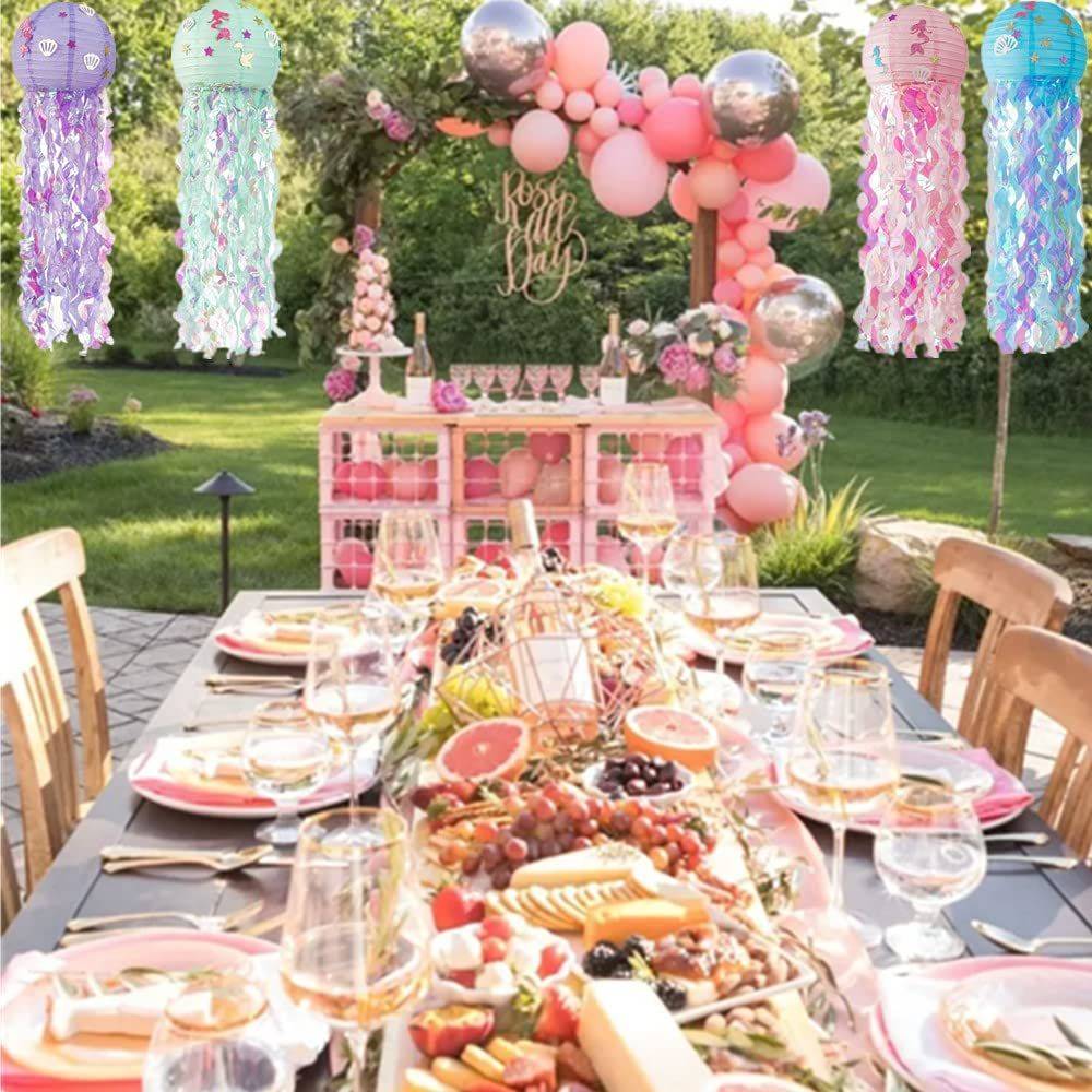 Wholesale Mermaid Jellyfish Lanterns Birthday Party Decorations