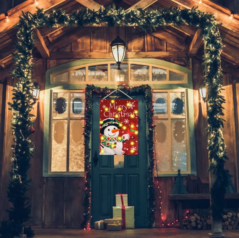 Snowman LED String Lights door decorations