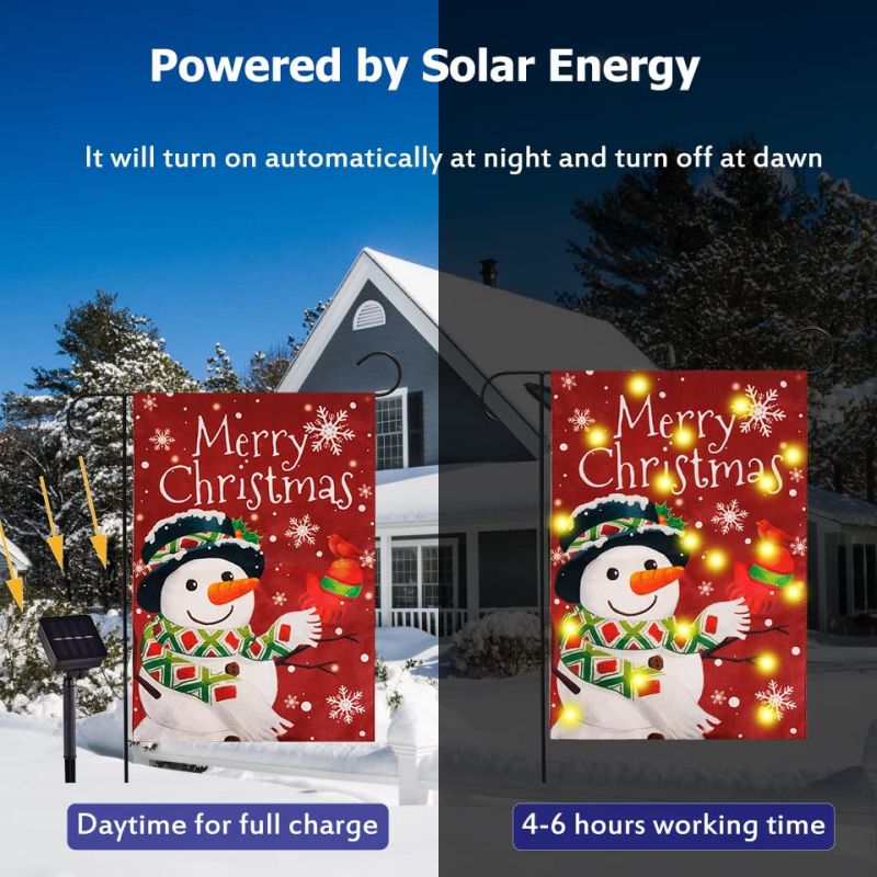Snowman led light