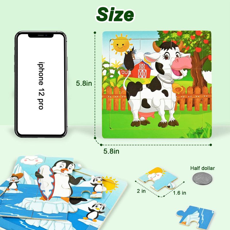 Terrestrial Animals jigsaw toys size