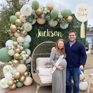 baby shower balloons garland