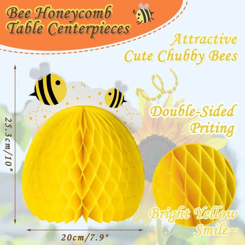 bee honeycomb table centerpieces