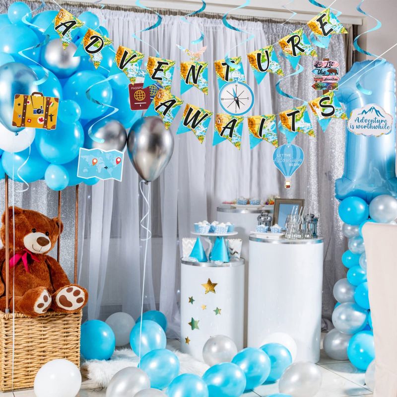 blue balloons birthday party
