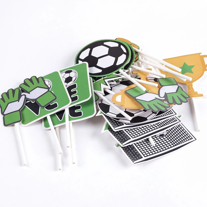 football cupcake toppers