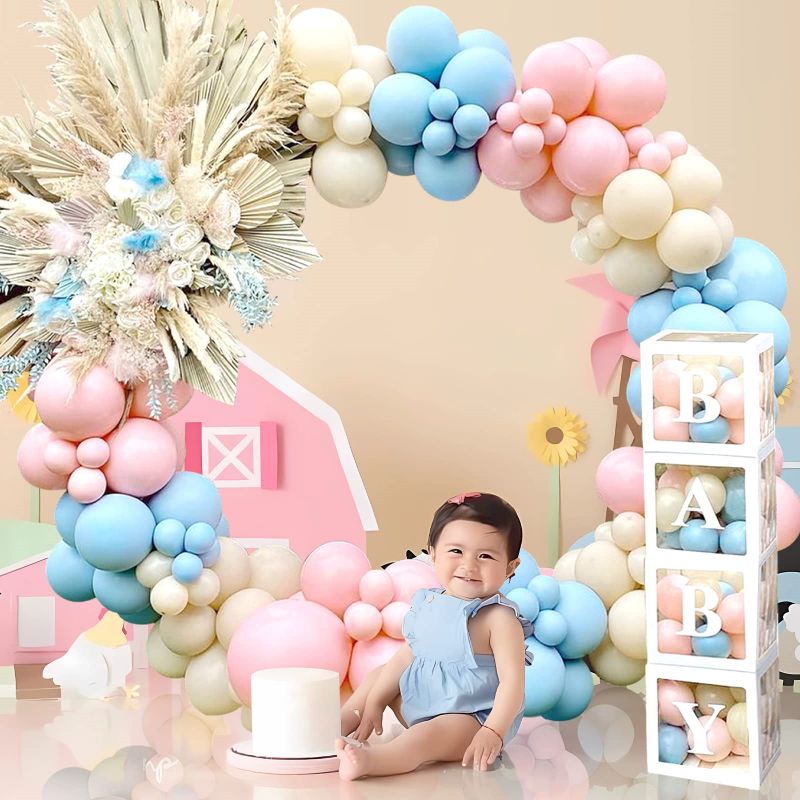 gender reveal balloons supplies