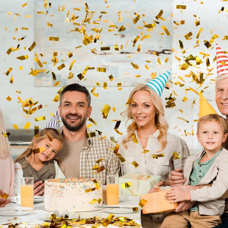 glod pvc confetti for birthday party