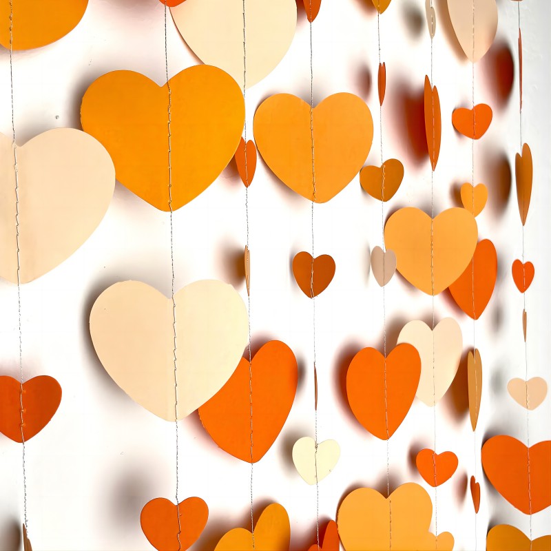 heart cofetti hanging decortions