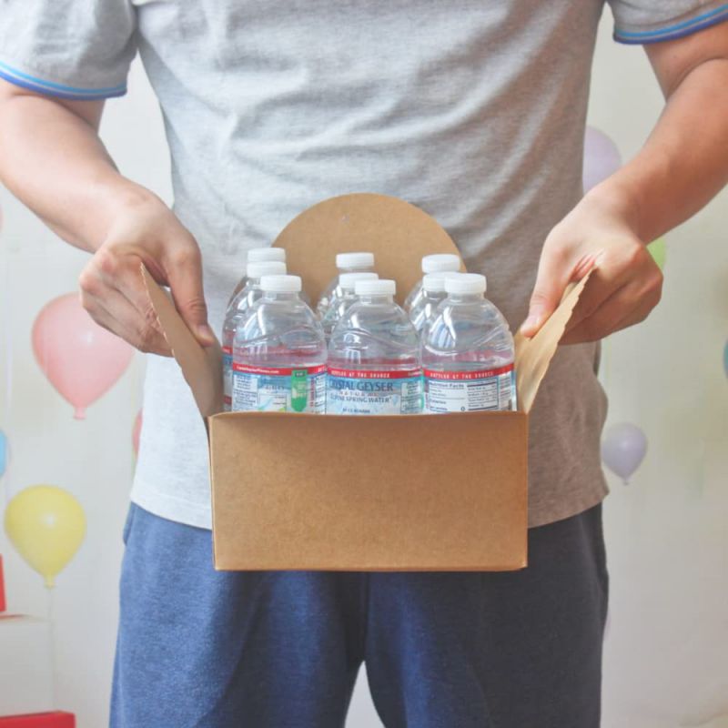 kraft paper box water