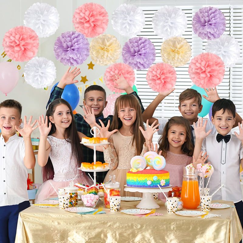 lovely pompom flowers decorations