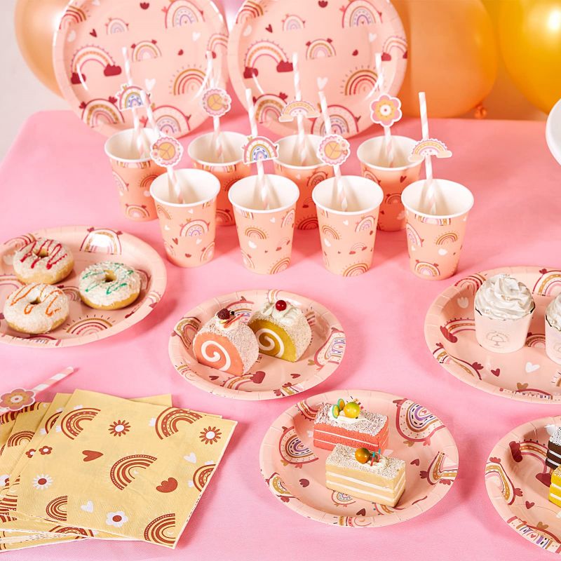 pink birthday party supplies