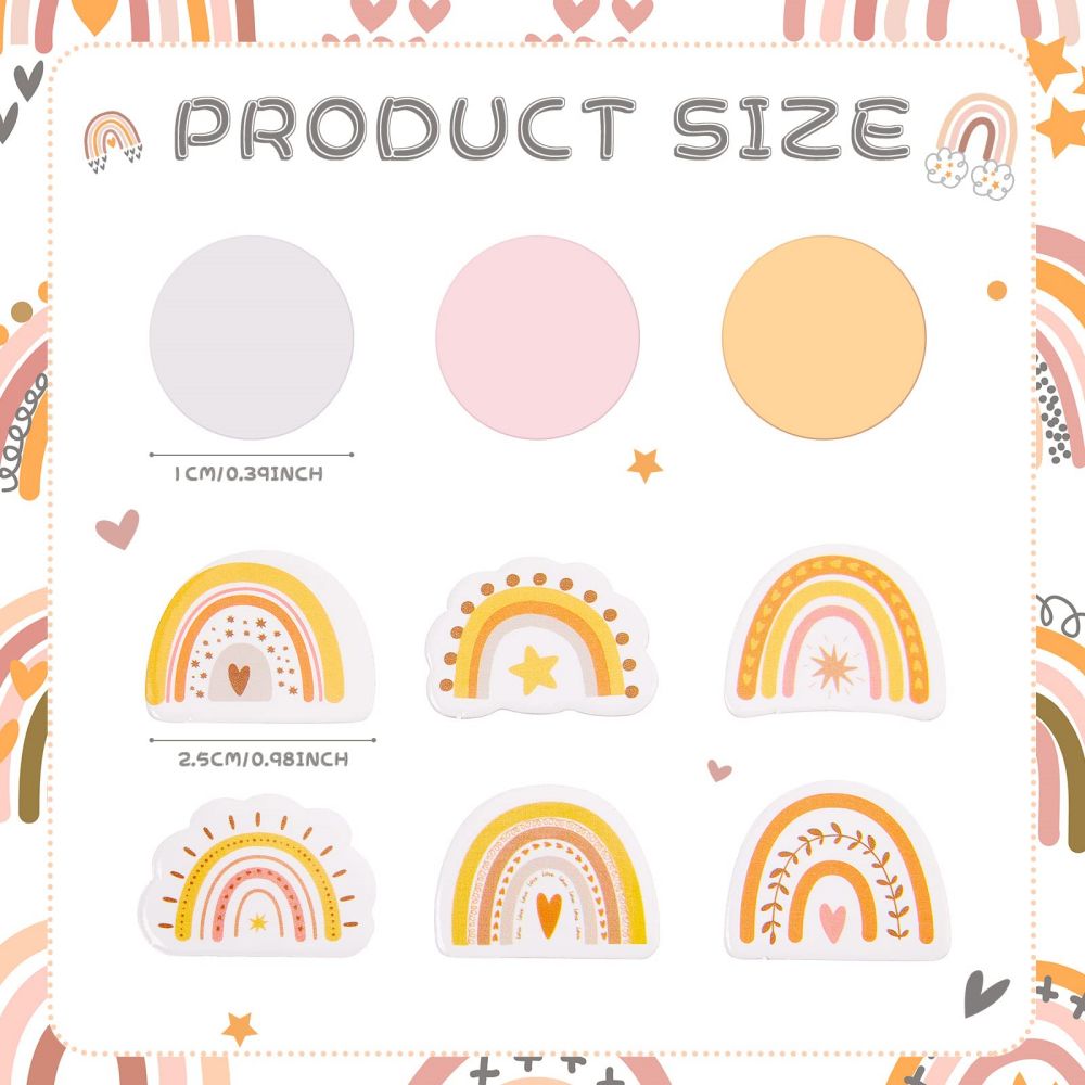 size information of Rainbow Paper Confetti