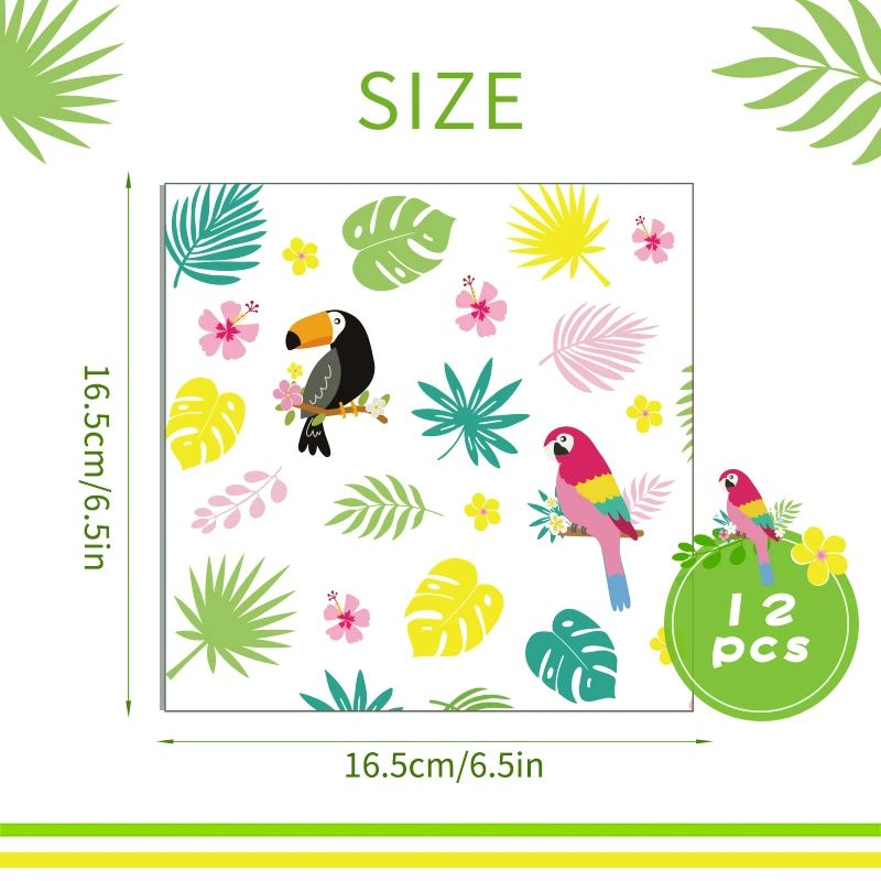 size of Party Napkins