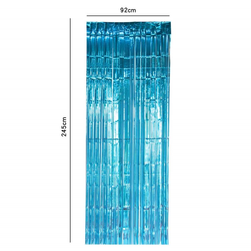 size of foil curtains