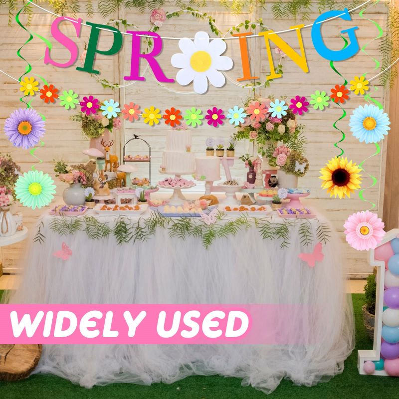 Ctosree Spring Party Decorations Set Includes Spring Banner Sun Flower