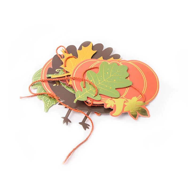 thanksgiving paper banner leaf