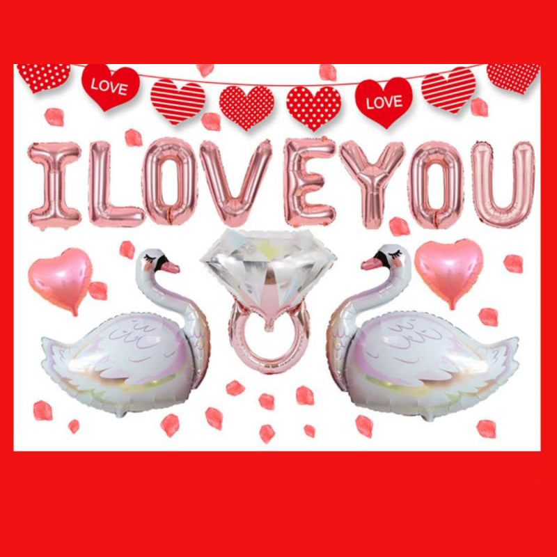 valentine day balloons decorations