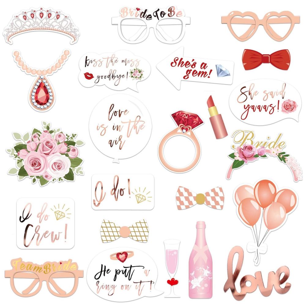 Bridal Shower Photo Booth Props