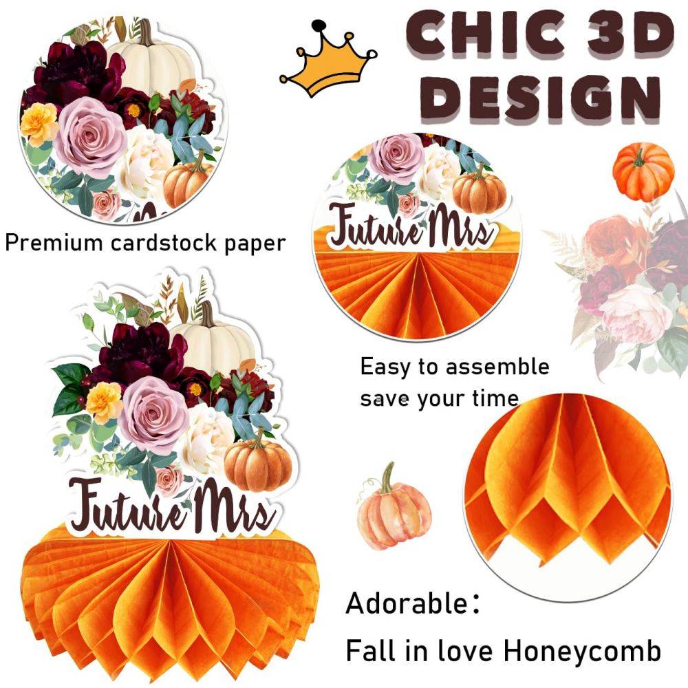 Bride to Be Floral Centerpieces with 3D design and High Quality