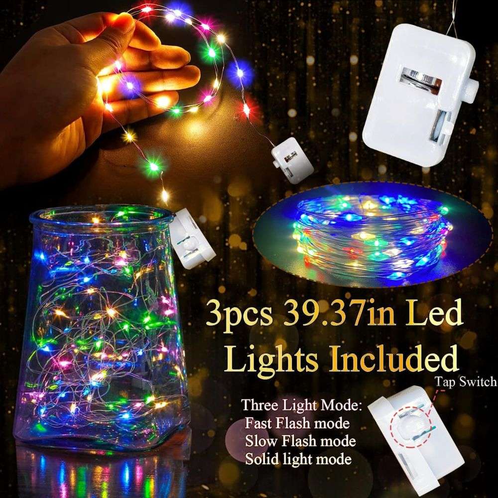 Centerpiece Stick with 3Pcs LED Light Strings