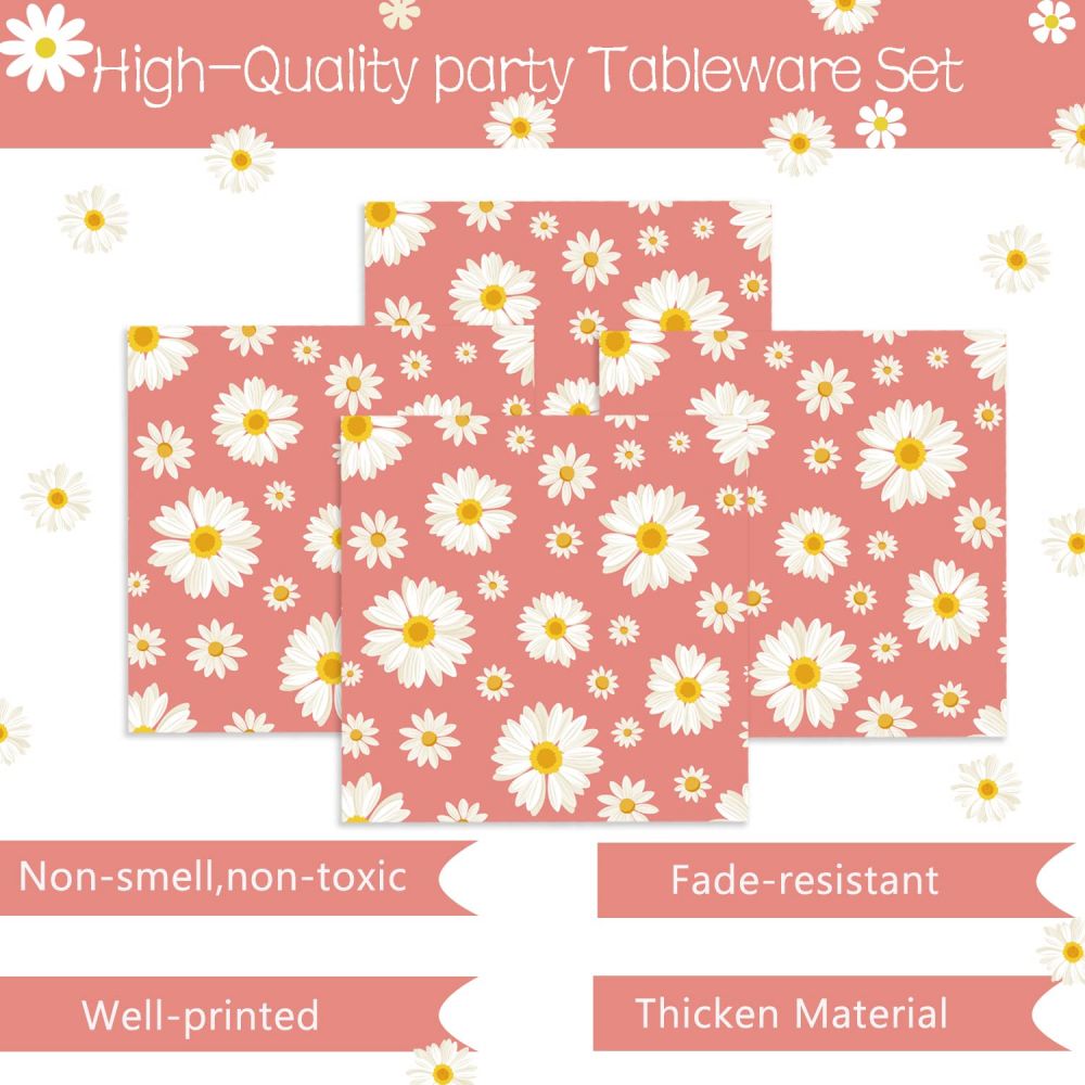 Daisy Flower Party Napkins with High Quality