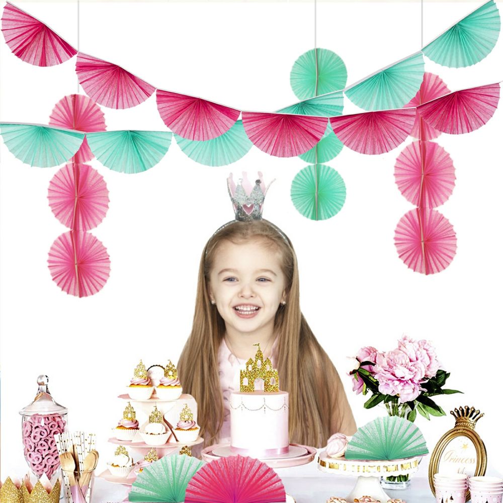 Decorative Fan Garlands with girls