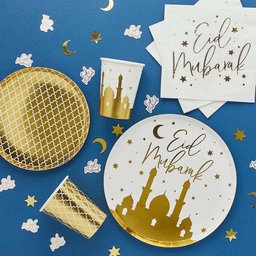 Gold Ramadan Tableware Eid Partyware