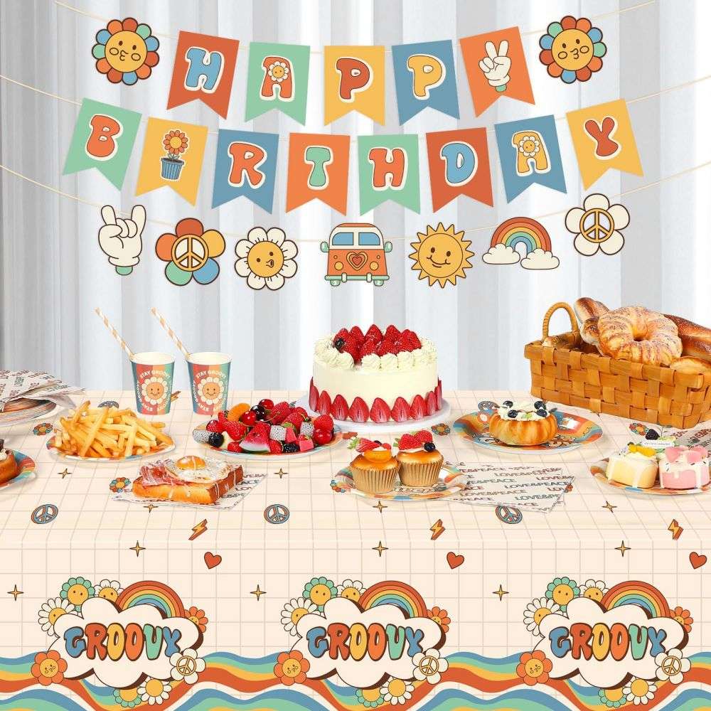 Groovy Party Supplies Birthday Party Decorations