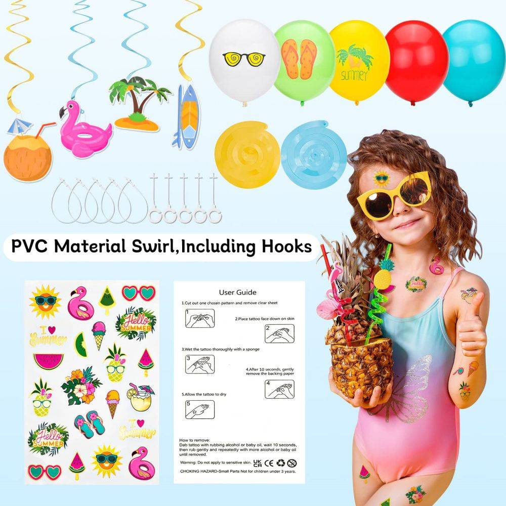 Hello Summer Party Supplies Set indoor decor