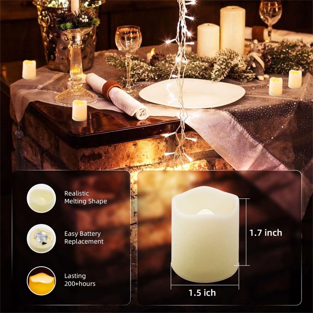 Pack Battery Operated LED Tea Lights