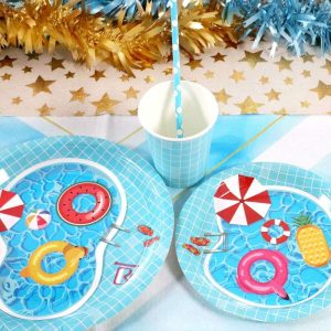 Pool Party Disposable tableware set