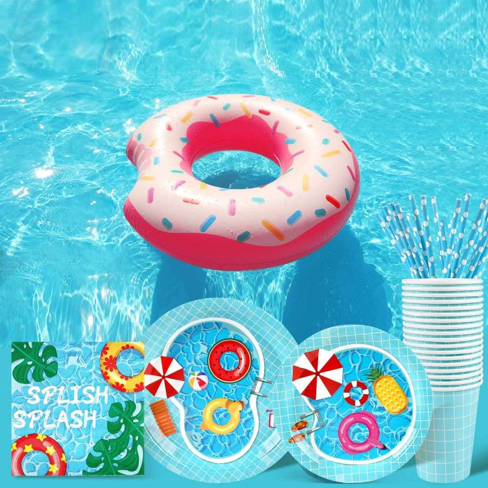 Pool Themed Party tableware set