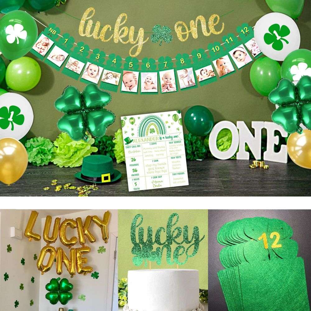St. Patricks Day 1st Birthday Party Decorations