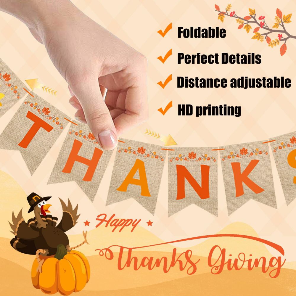 Thanksgiving Banner Playmates Banner Garland