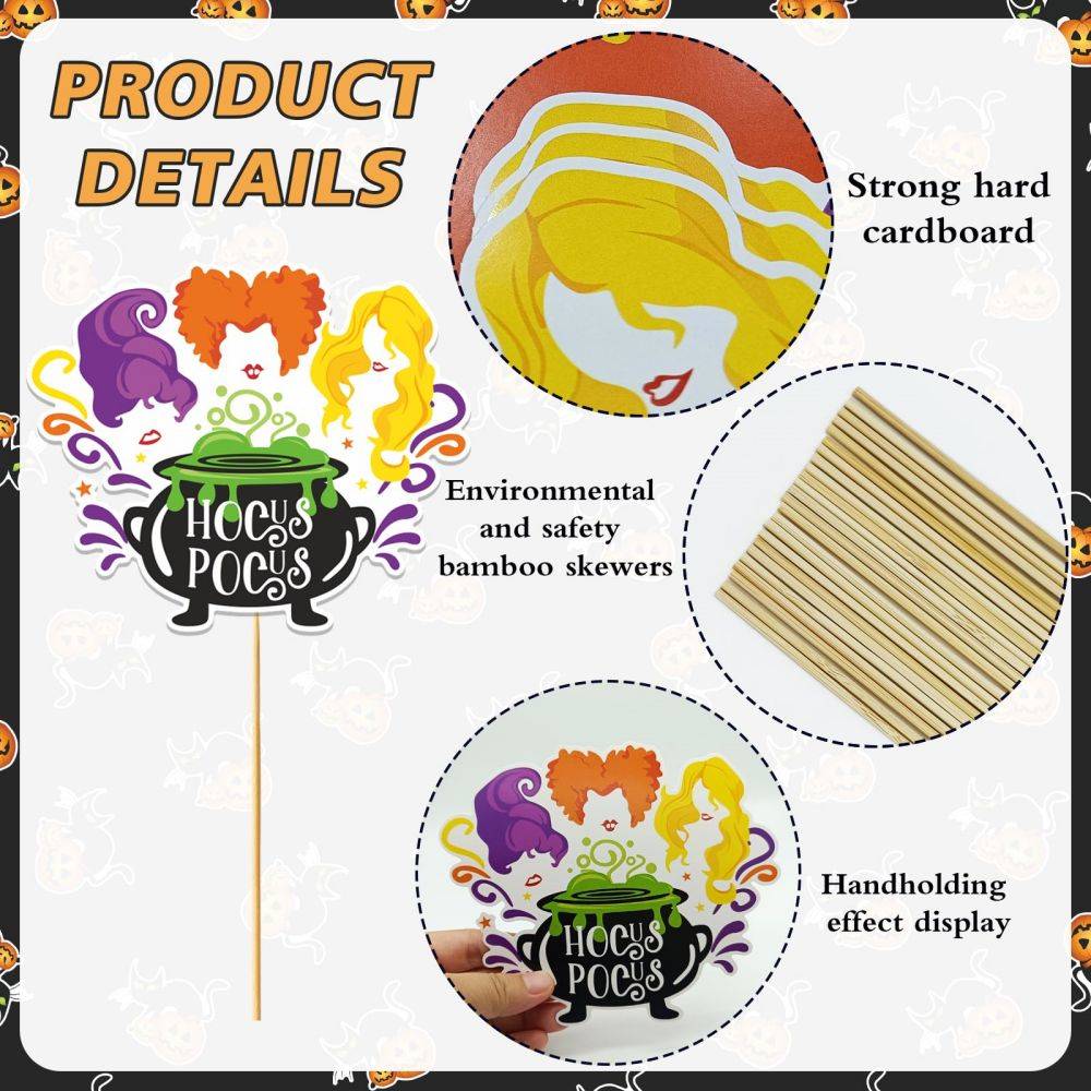 details of Hocus Pocus Centerpiece Table Decorations