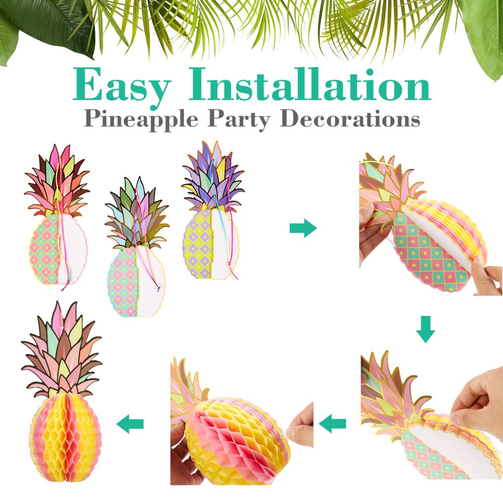 easy installation for pineapple party decoration