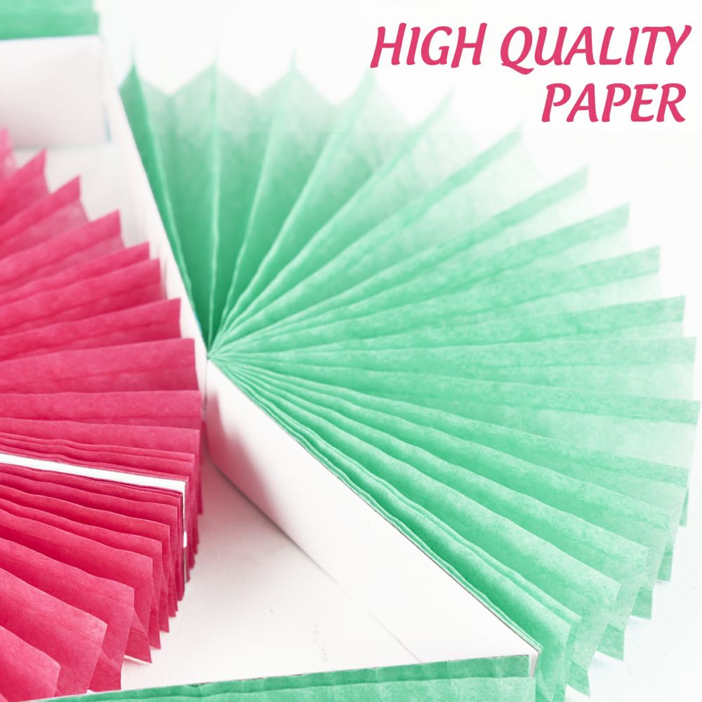 paper fan garlands are made high quality paper