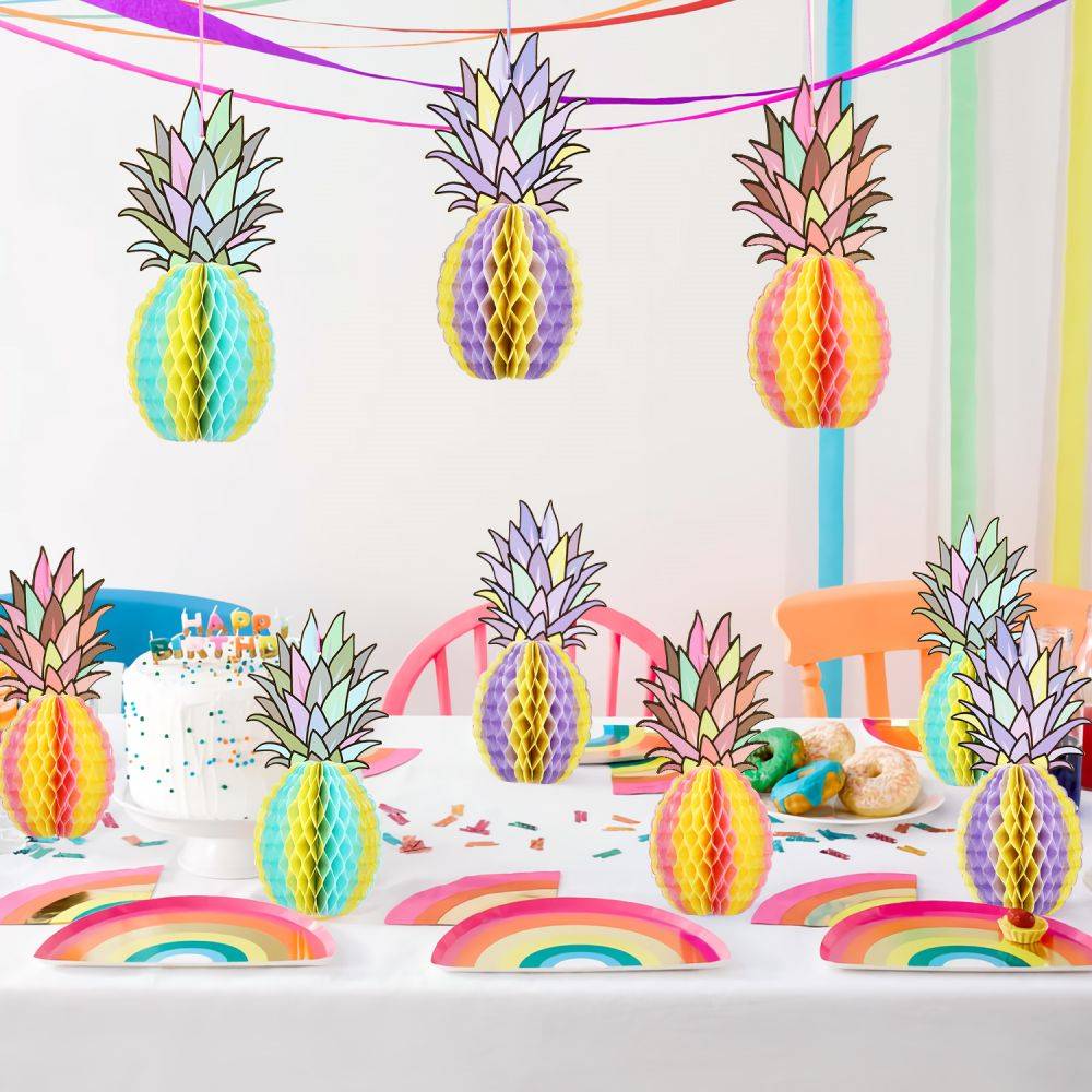 pineapple honeycomb table centerpieces