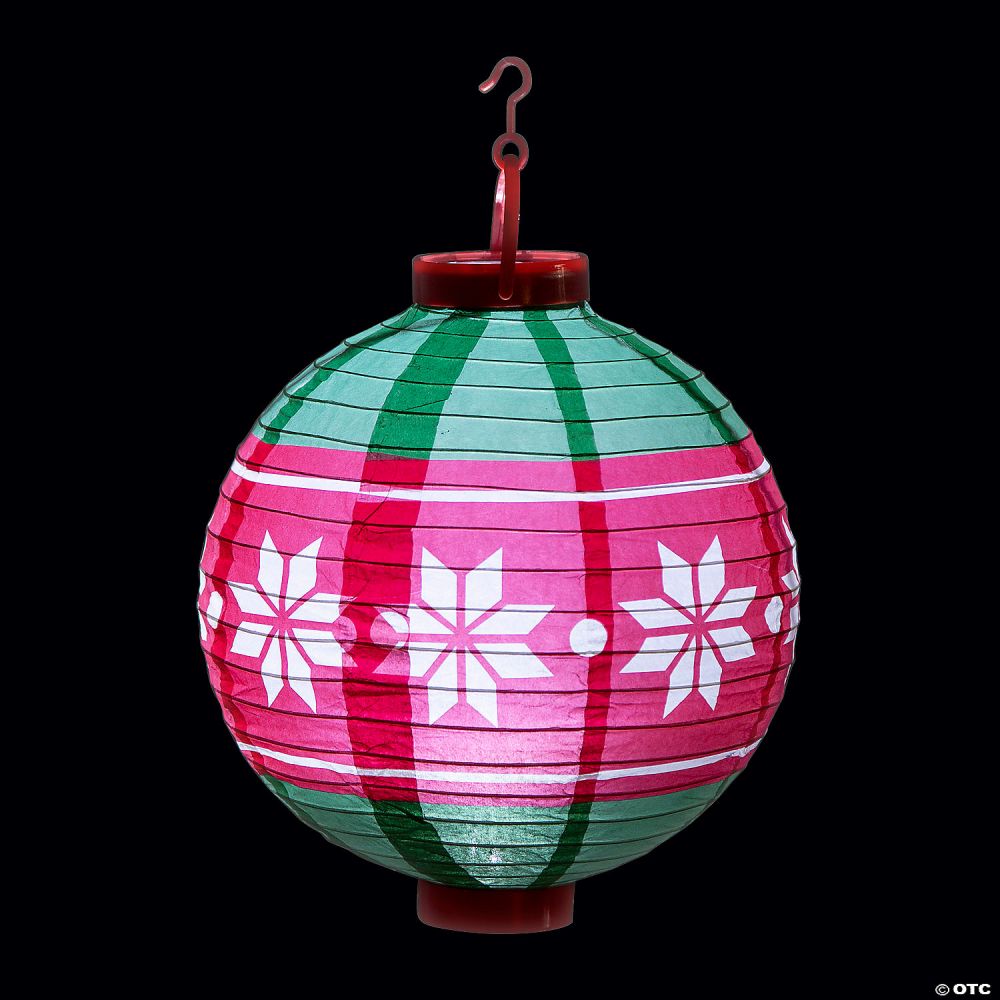 10in christmas ornament hanging paper lanterns